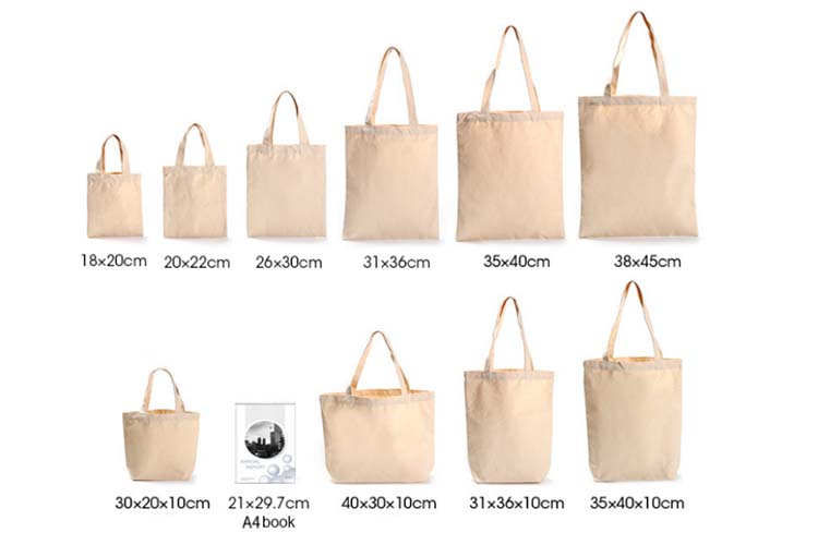 Customize canvas tote bag with logo