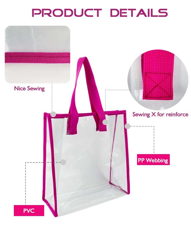 clear tote bags with handles