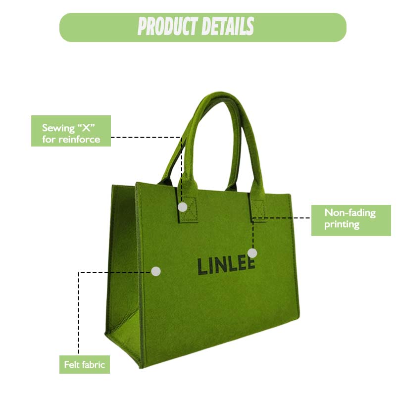 Eco-friendly felt shopping bag