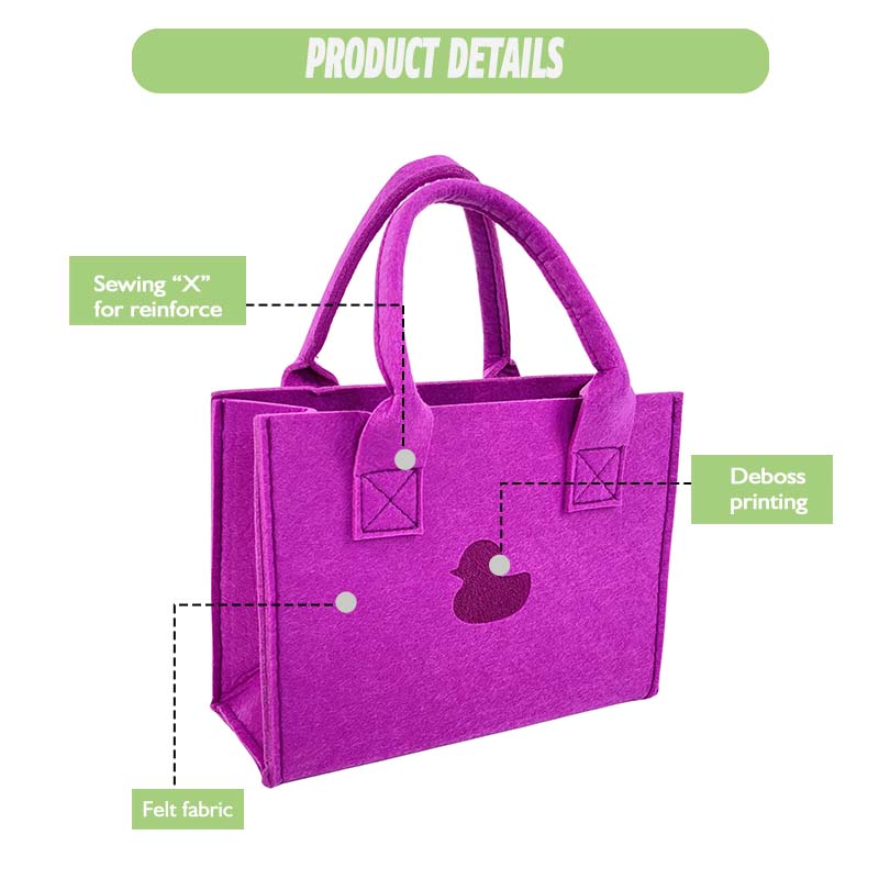 OEM personalized felt tote bag