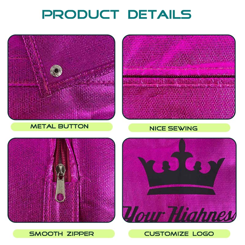 Purple Non-Woven Garment Cover Bag