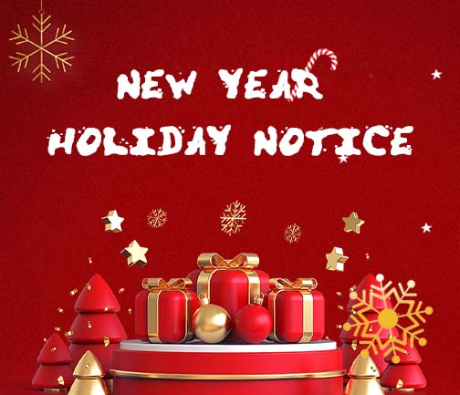 New Year Holiday Notice