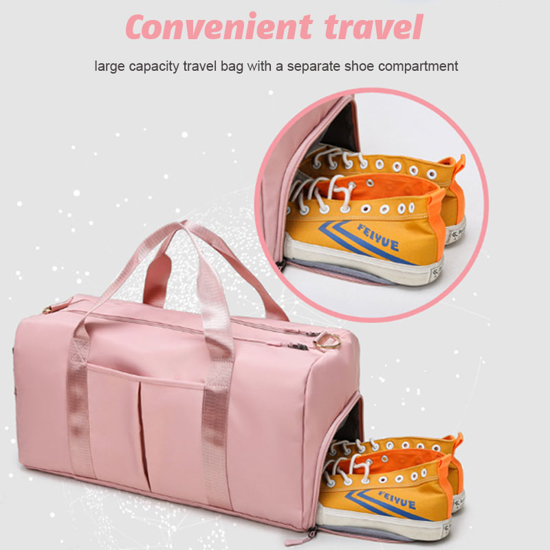 large capacity travel bag with a separate shoe compartment