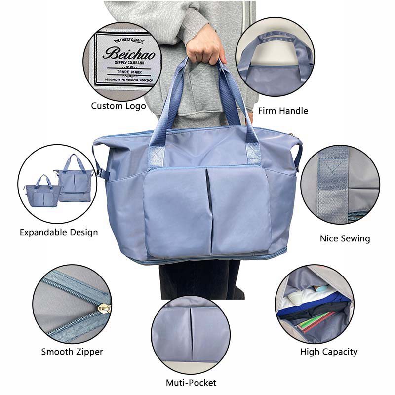 Blue Travel Duffle Bag
