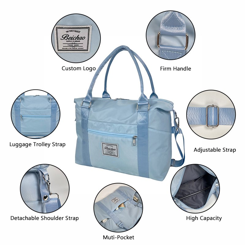 Portable Duffel Zipper Bag For Organized Storage