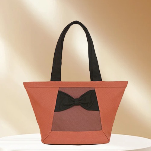Original Design Sublimation Beach Picnic  Shopping Bags Tote Bag With Bow Tie
