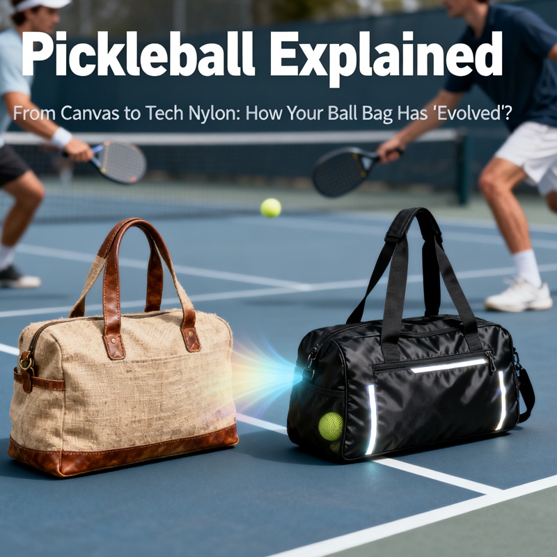 【Pickleball Explained】From Canvas to Tech Nylon: How Your Ball Bag Has 