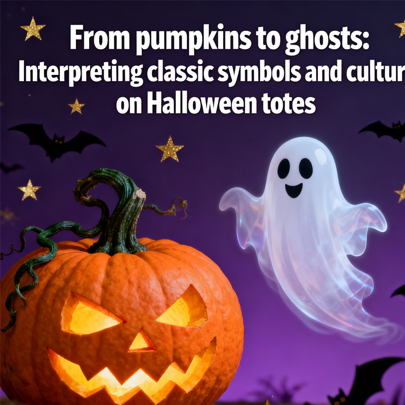 From pumpkins to ghosts: Interpreting classic symbols and culture on Halloween totes